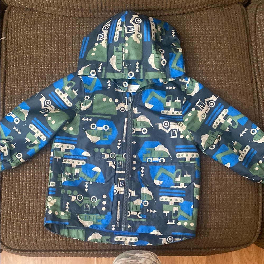 Kids Blue and Green Patterned Jacket